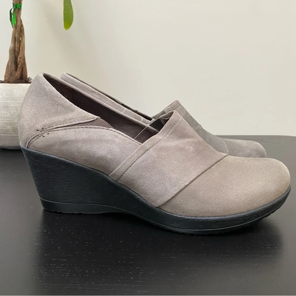 Dansko Rosalind Women's Grey Suede Wedge Shoes EU Size 40